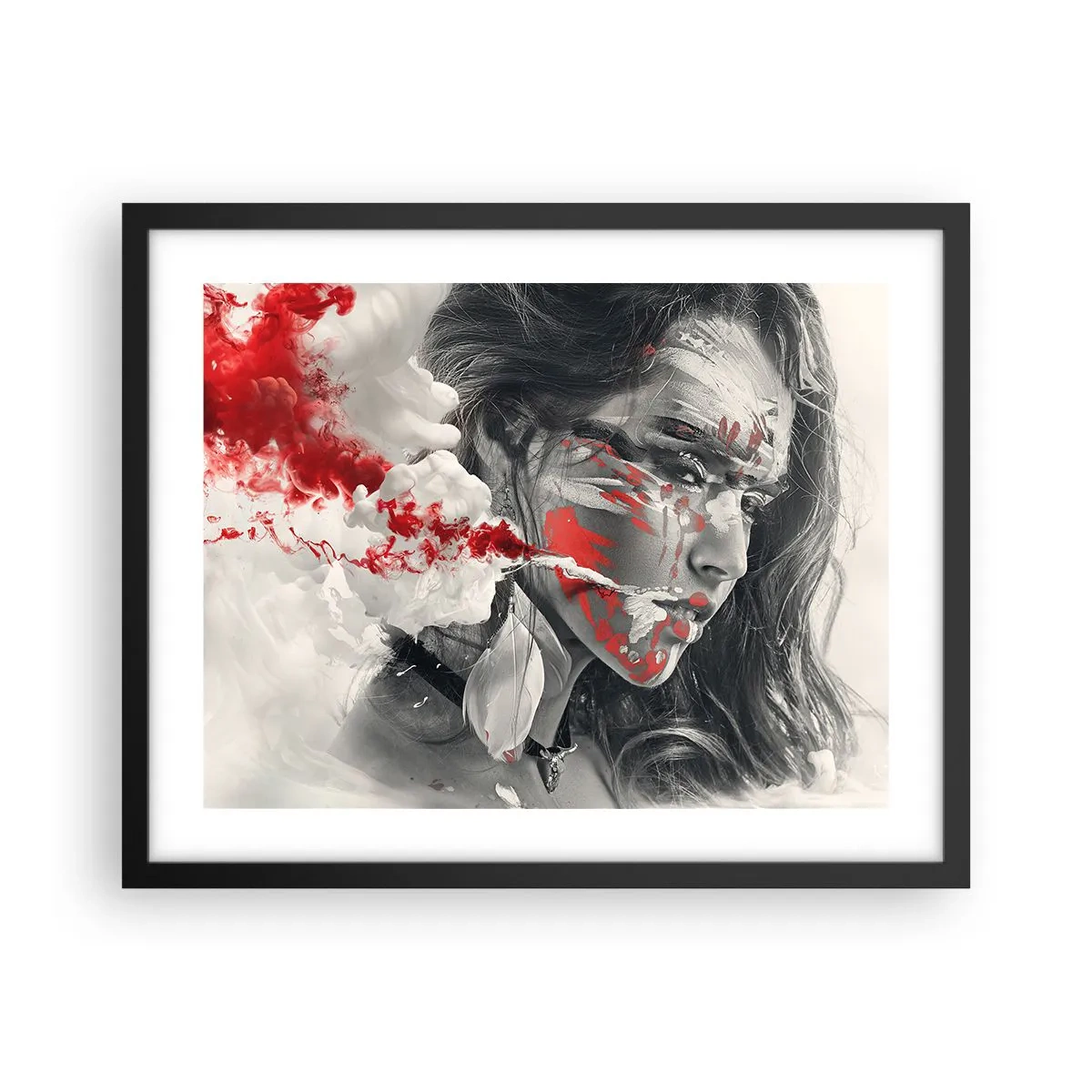 Poster in black frame - Smoke of Absurdity - 50x40 cm