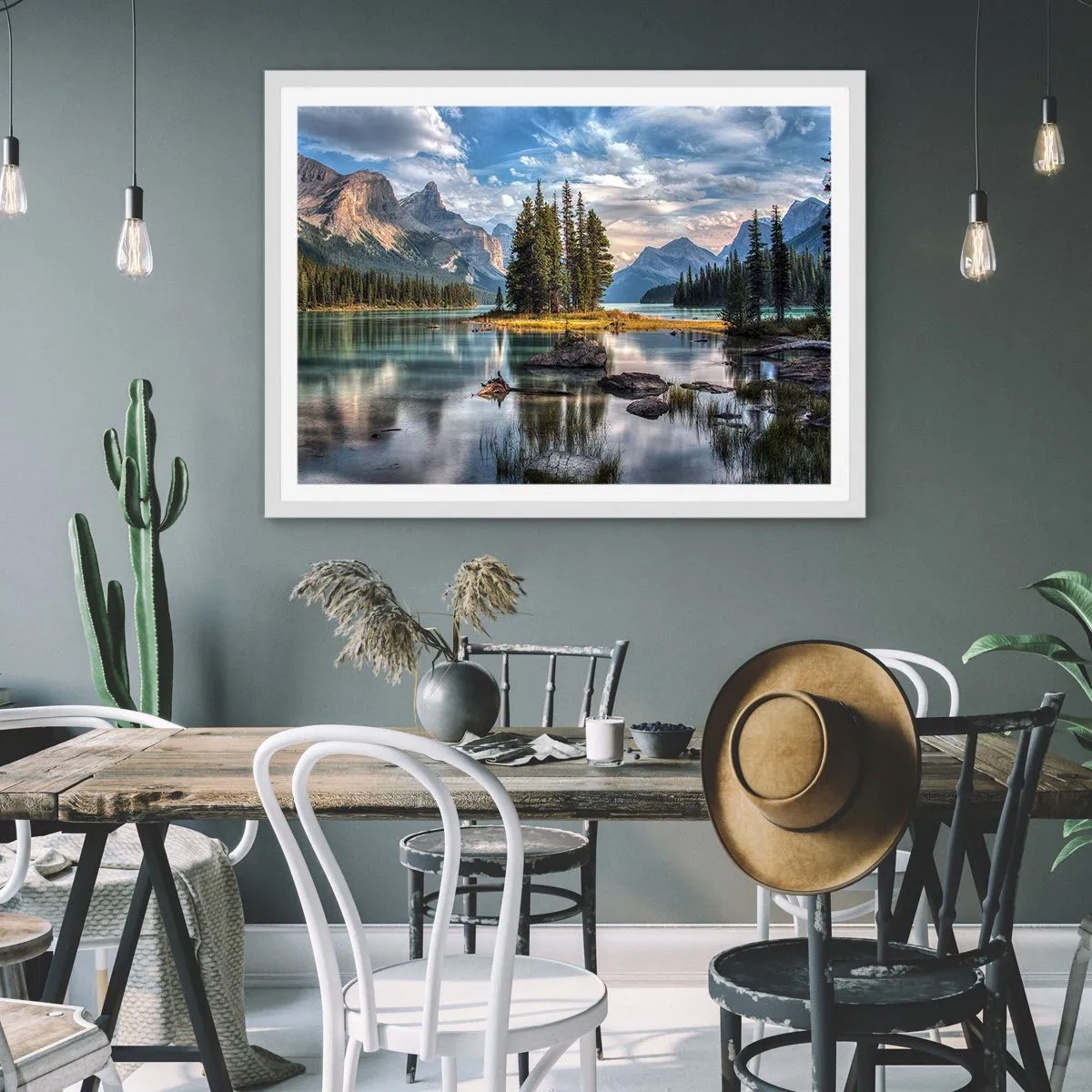 Poster in white frmae - By Big and Clear Waters - 70x50 cm