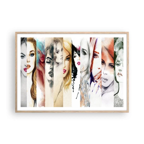 Poster in light oak frame - And It Is Always You - 100x70 cm