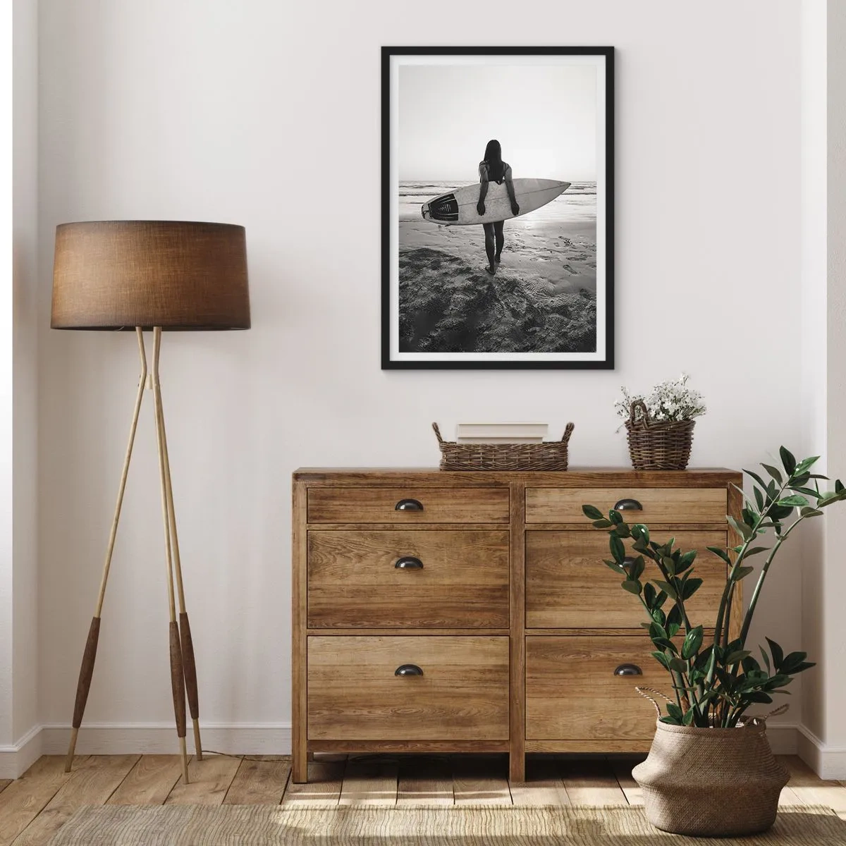 Poster in black frame - Daughter of Sea Wave - 70x100 cm