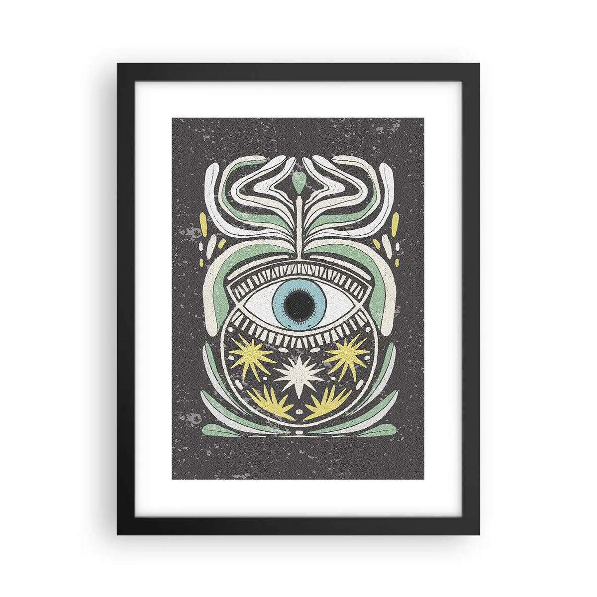 Poster in black frame - Tribal Rituals - 30x40 cm