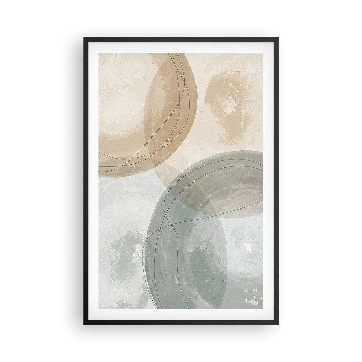 Poster in black frame - Permeation of Worlds - 61x91 cm