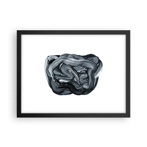 Poster in black frame - It's Not So simple - 40x30 cm