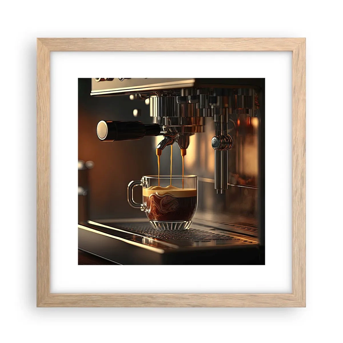 Poster in light oak frame - Sensual Mixture - 30x30 cm