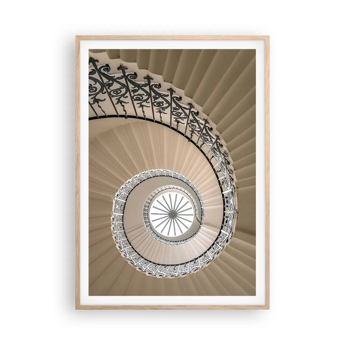 Poster in light oak frame - Inside the Shell - 70x100 cm