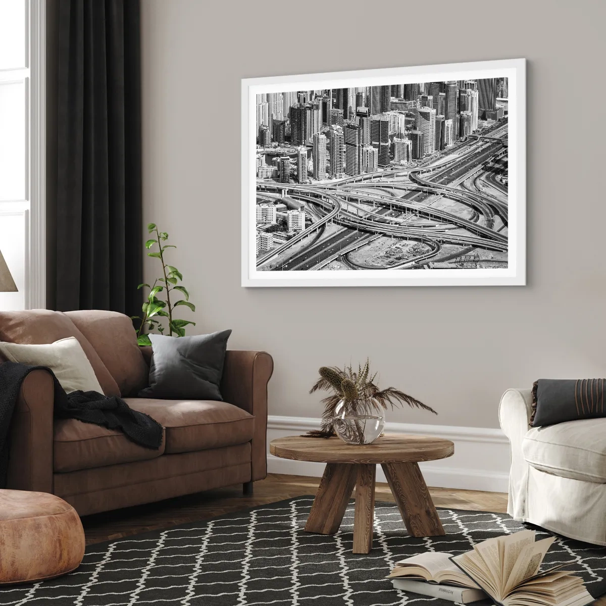 Poster in white frmae - Dubai - Impossible City - 40x30 cm