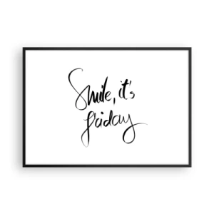 Poster in black frame - True Joy - 100x70 cm