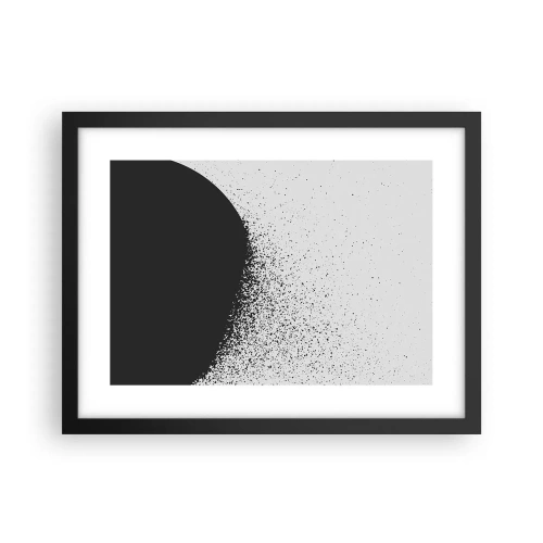 Poster in black frame - Movement of Particles - 40x30 cm