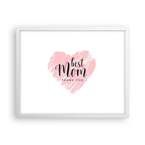 Poster in white frmae - Always the Right Moment - 50x40 cm