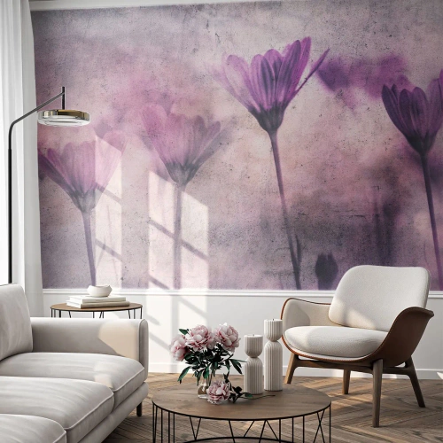 Photo Wallpaper Premium Sand - Dream of Flowers - Flowers, Piece, Garden - 100x70 cm