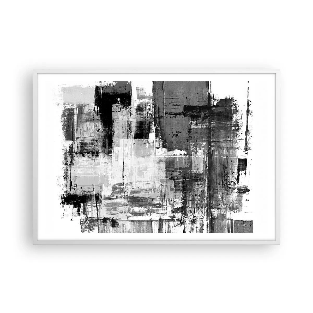 Poster in white frmae - Grey is Beautiful - 100x70 cm