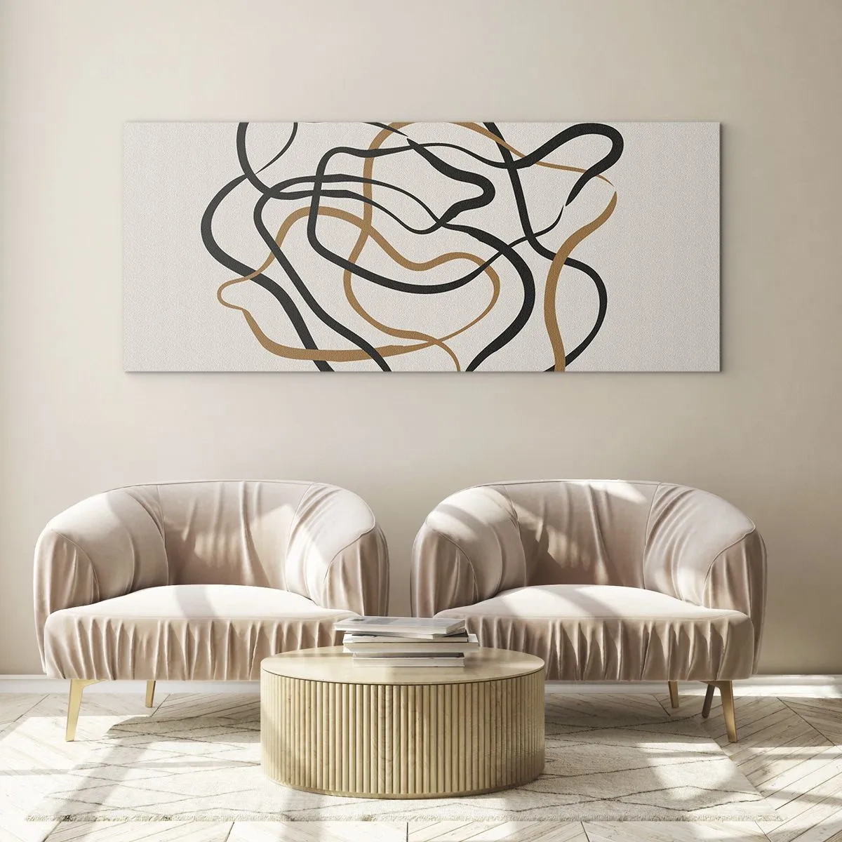 Glass picture - Everything Is Tangled UP - 140x50 cm