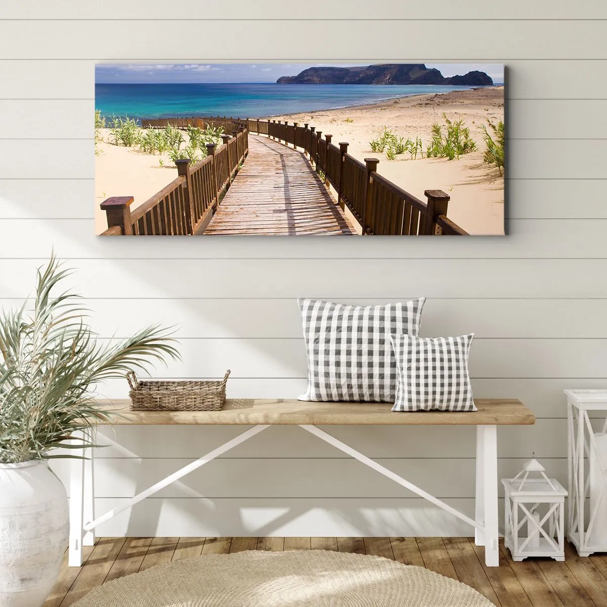 Canvas picture - Take Me to Happy Islands - 160x50 cm