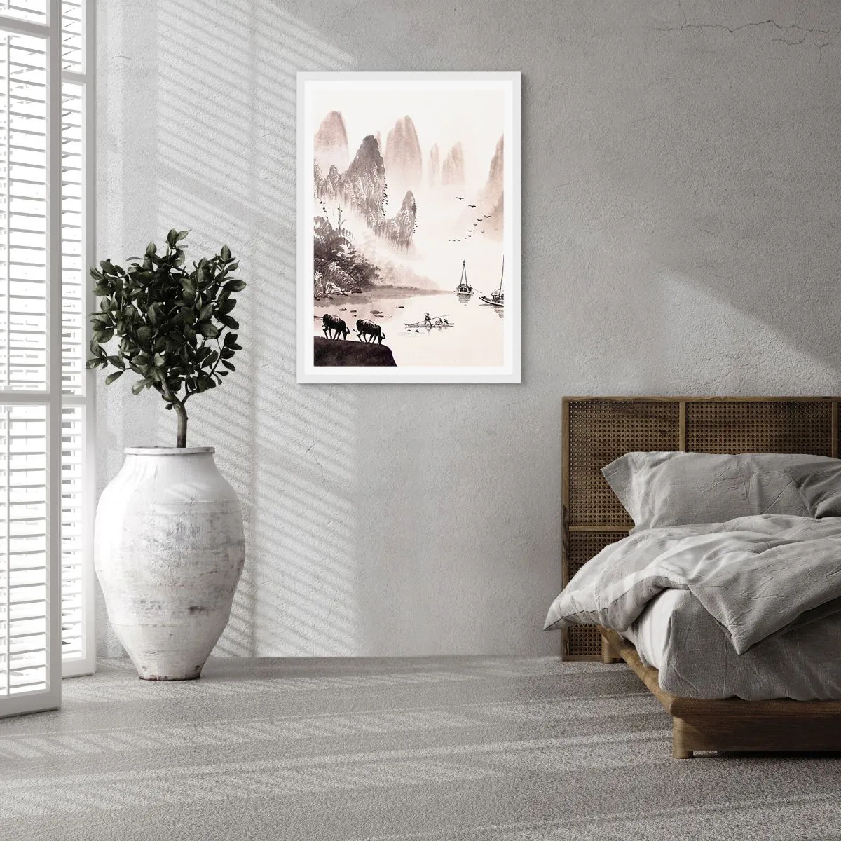 Poster in white frmae - Everyday Life in the East - 70x100 cm