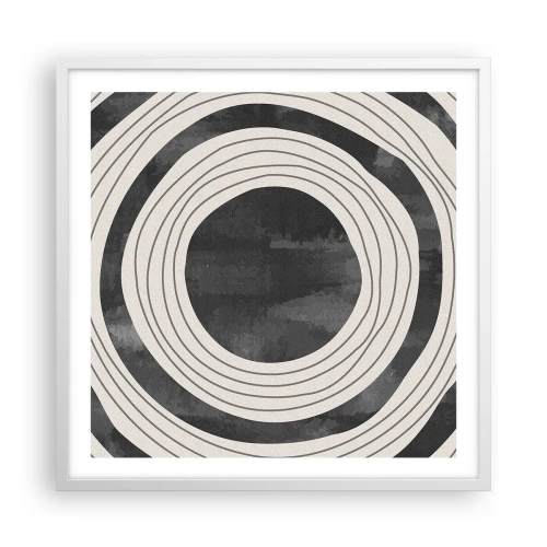 Poster in white frmae - Heart of the Matter - 60x60 cm