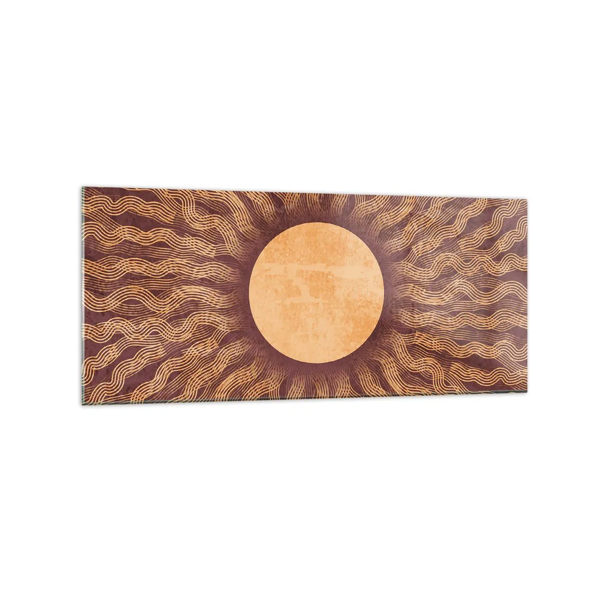 Glass picture - Sun Icon - 120x50 cm