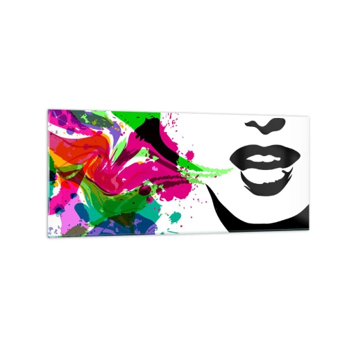 Glass picture - Tale in Colours of a Rainbow - 120x50 cm