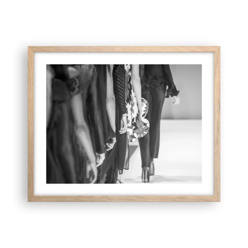 Poster in light oak frame - Stylish Parade - 50x40 cm