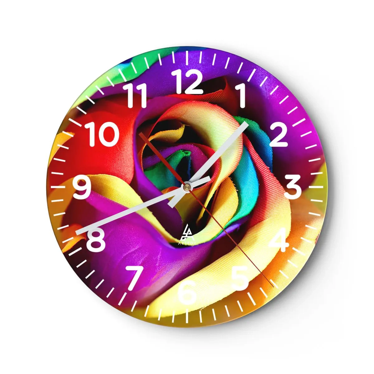 Wall clock - Clock on glass - It's Impossible - 30x30 cm