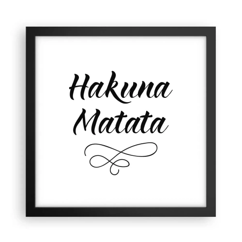 Poster in black frame - Best Advice - 30x30 cm
