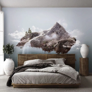 Photo Wallpaper Standard Eco - In the Eye of a Surrealist - Abstraction, Fantasy, Island - 200x140 cm