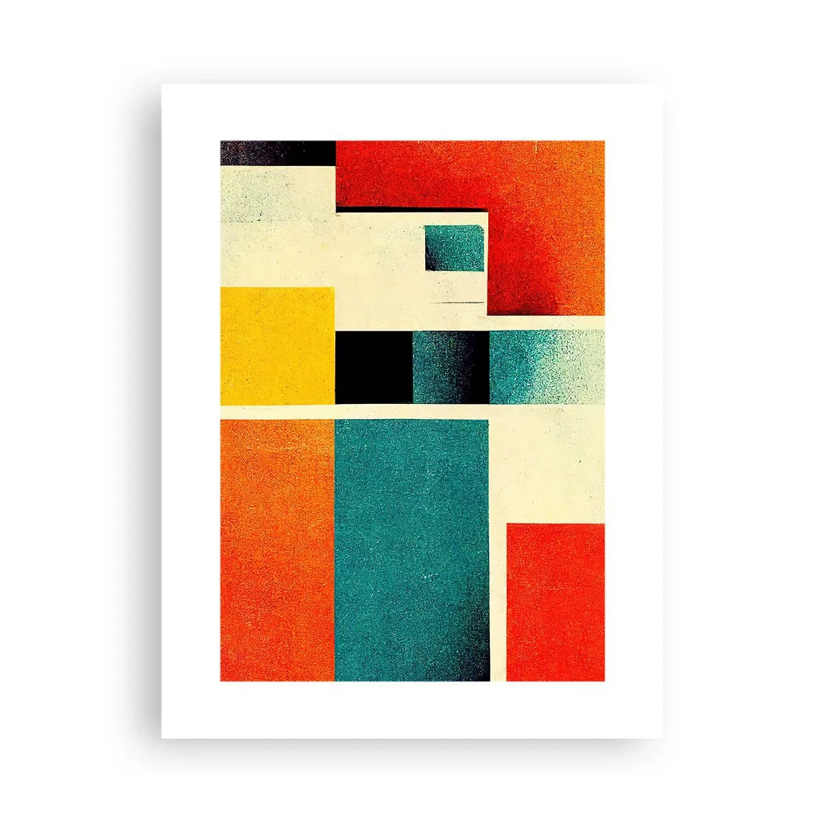 Poster - Geometric Abstract - Good Energy - 30x40 cm