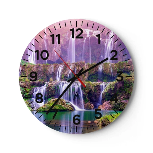 Wall clock - Clock on glass - Stairway to Heaven - 40x40 cm