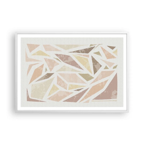 Poster in white frmae - Stained Glass Composition - 100x70 cm