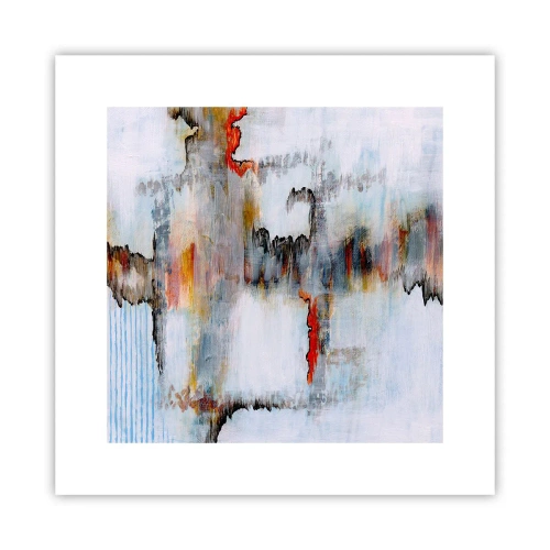 Poster - With a Stick on Water - 30x30 cm