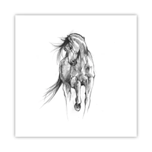 Poster - In a Graceful Trot - 40x40 cm
