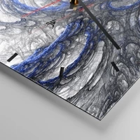 Clock face with lines