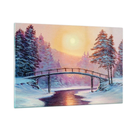 Glass picture - Four Seasons - Winter - 120x80 cm
