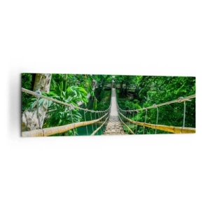 Canvas picture - Small Bridge over the Green - 160x50 cm
