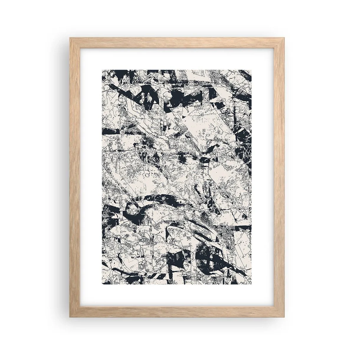 Poster in light oak frame - Infilitration of Opposites - 30x40 cm