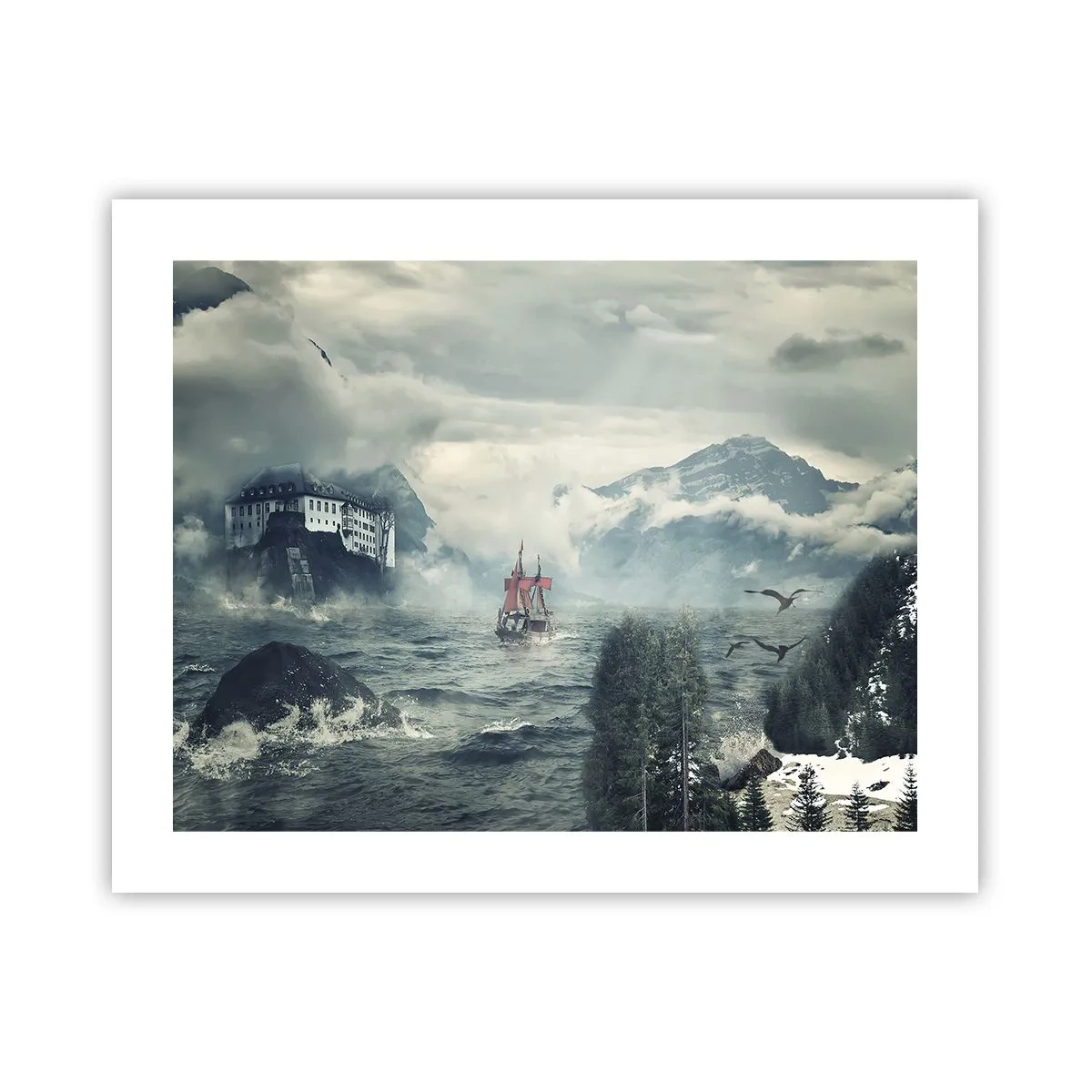 Poster - On Magical Waters - 50x40 cm