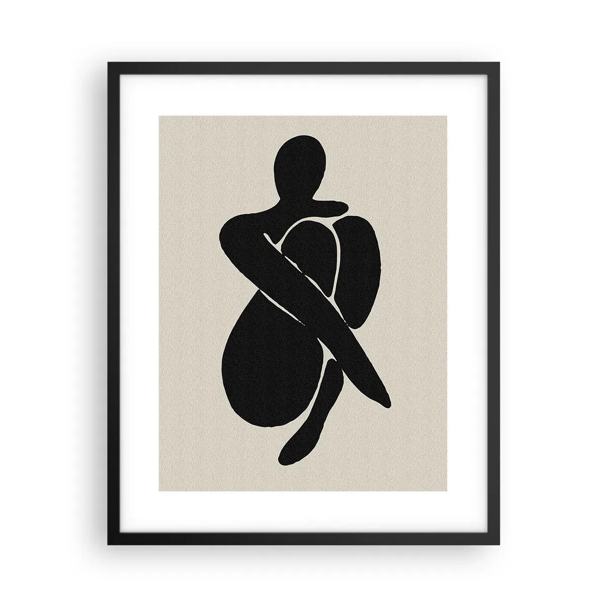 Poster in black frame - In Her Own Arms - 40x50 cm
