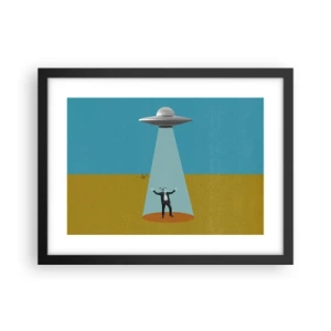 Poster in black frame - Close Encounter - 40x30 cm
