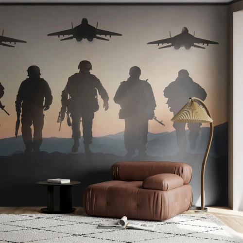 Custom Wallpaper Premium Canvas - Welcome to Our World - Military, Army, Soldiers