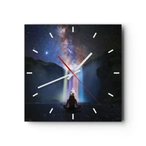 Wall clock - Clock on glass - Absolute Harmony - 30x30 cm