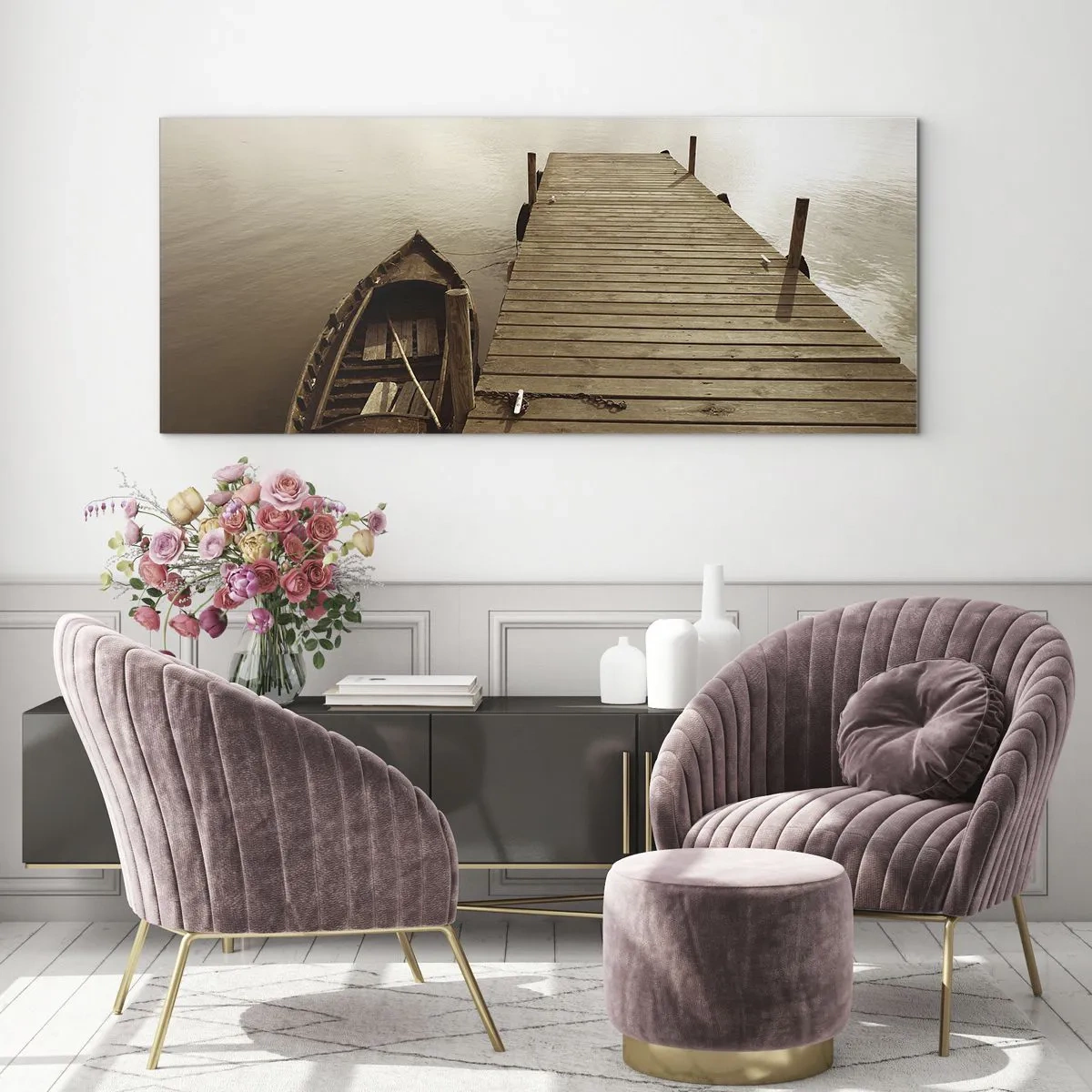 Glass picture - Great Calm - 90x30 cm