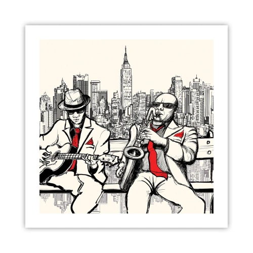 Poster - New York Improvisation - 50x50 cm
