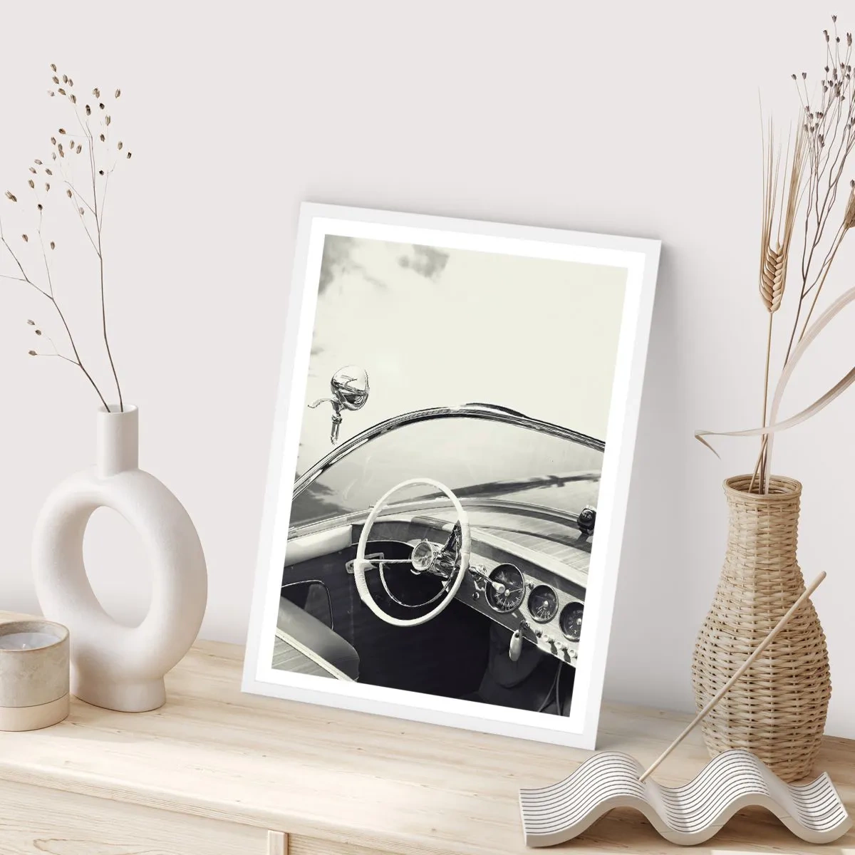 Poster in white frmae - Weather for the Rich - 61x91 cm