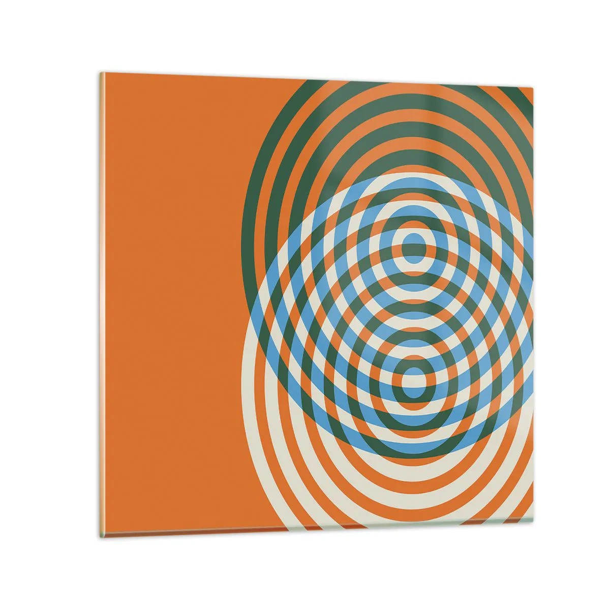 Glass picture - Abstract Variation on a Circle - 30x30 cm