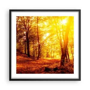 Poster in black frame - Towards Golden Plain - 50x50 cm