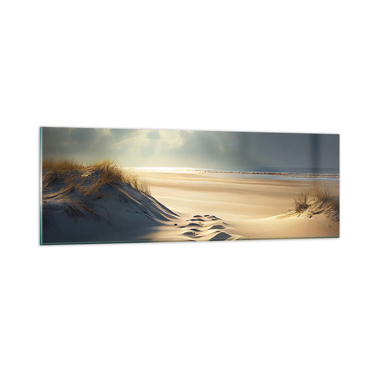 Glass picture - Calming Landscape - 90x30 cm