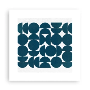 Poster - Circles and Semicircles - 30x30 cm