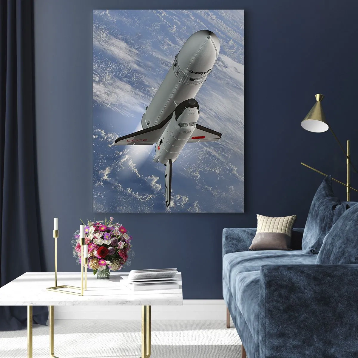 Glass picture - Space Ascension - 70x100 cm