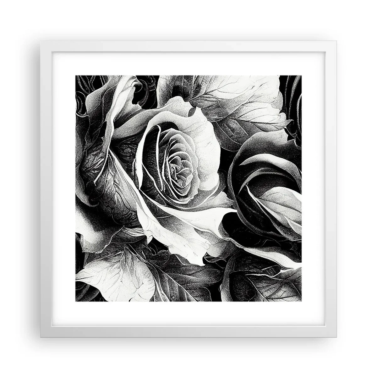 Poster in white frmae - Always Queen - 40x40 cm