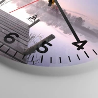 Clock face with numbers