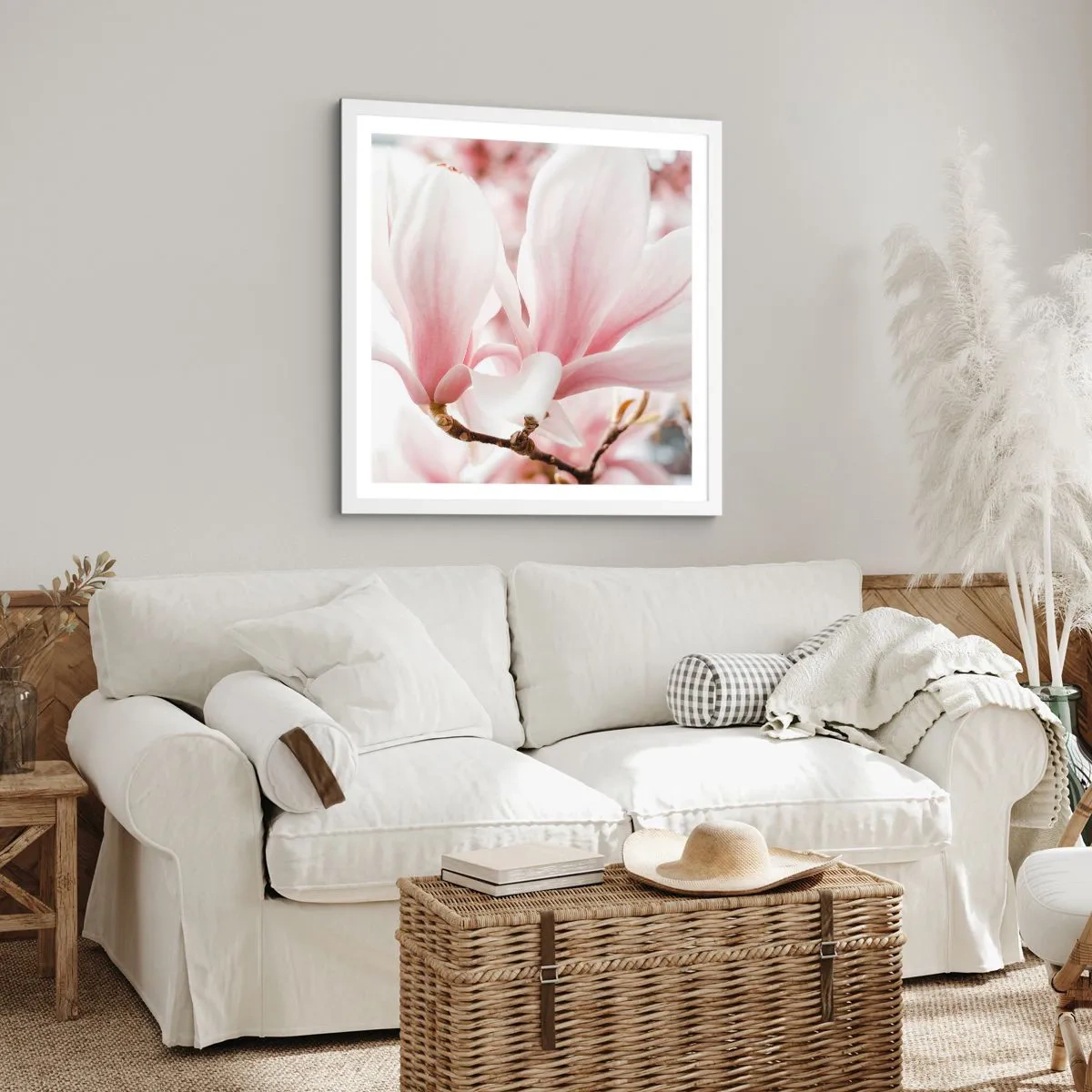 Poster in white frmae - Immensity of Tenderness - 30x30 cm